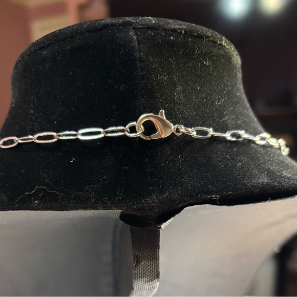 Hand crafted necklace red howlite turquoise beads gem duos stainless steel 28 in - Picture 5 of 7